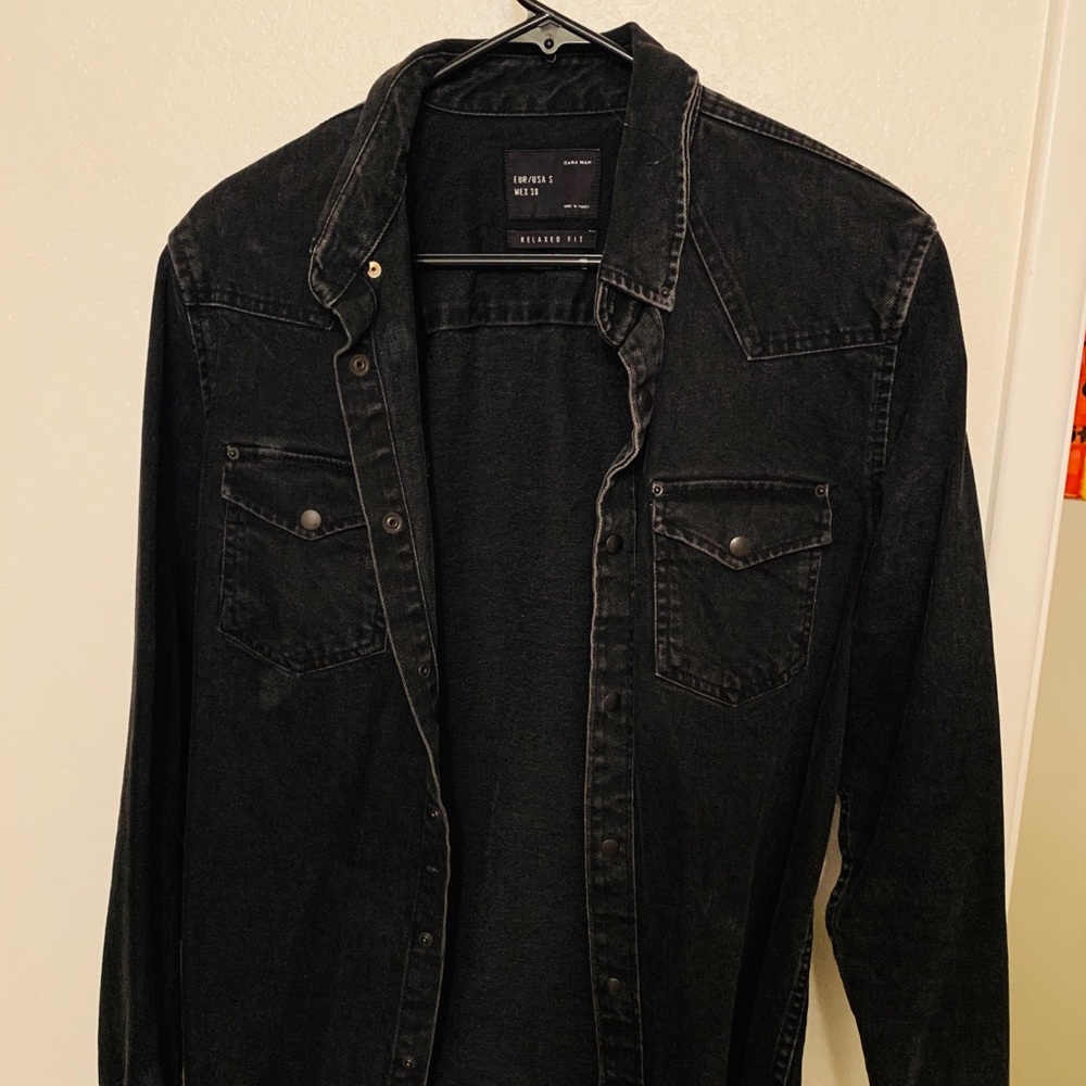 BLACK DENIM JEAN JACKET